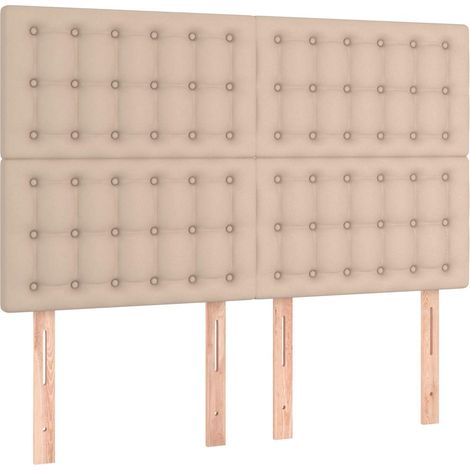 Maison Exclusive - Cabecero Capuchino 144x5x118/128 cm Piel Sinté (1/5)