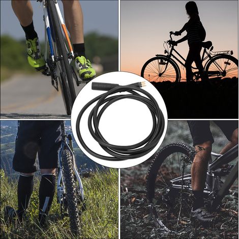 Câble d'extension pour moteur de vélo électrique 9 broches, connecteur femelle-mâle, rallonge e-bike (1.5x1300mm)