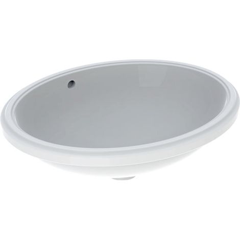 Geberit VariForm lavabo à encastrer ovale, 500x400mm, sans trou (1/2)