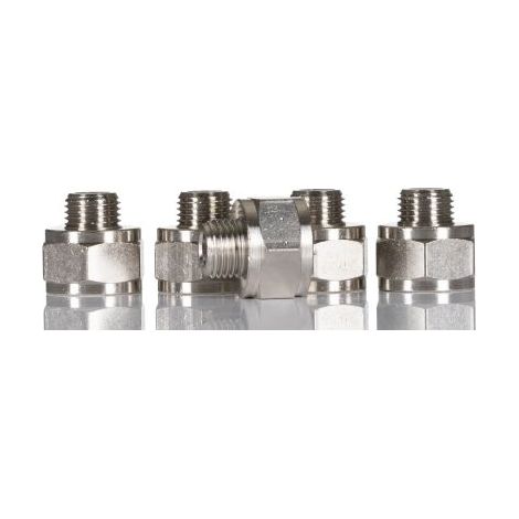 Adaptateur droit fileté Legris LF3000 vers G 3/8 Femelle G 1/4 Mâle ( Prix pour Paquet de 5 )