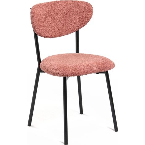 Table Passion - Chaise bouclette rose (1/2)