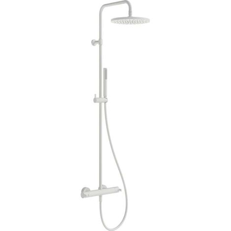Ravak Termo - Duschset TE 095.10WHM mit Thermostat, Durchmesser 25 cm, mattweiß X070694 (1/2)
