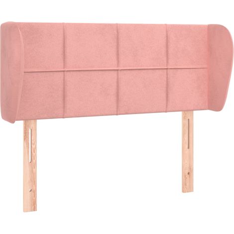 Maison Exclusive - Testiera ad Orecchio Rosa 83x23x78/88 cm in Velluto