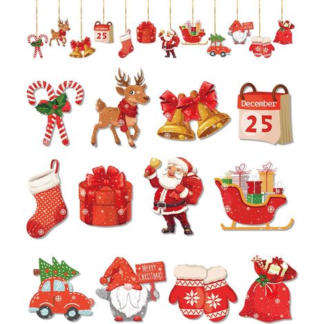12-teiliger Weihnachtsbaumschmuck, Christbaumkugeln, für Weihnachtsbaumdekorationen, Partydekorationen, Weihnachtsdekorationen (1/4)