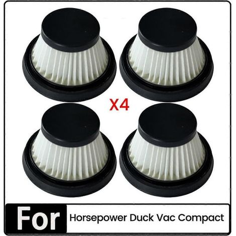 Filtre de rechange pour aspirateur compact Duck Vac, compatible cheval-vapeur, pièce détachée, remplacement facile, sac et filtre, accessoire d'entretien, 1 pièce. (1/5)