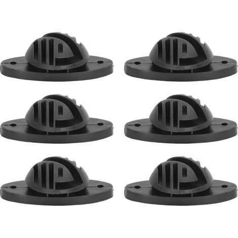 100 isolateurs de clôture électrique, tige de palier intermédiaire, isolateur hémisphérique, accessoires pour système frontal de clôture, tenue à 15 kV (1/5)