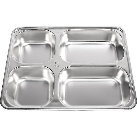 1 plateau alimentaire en acier inoxydable (1/3)