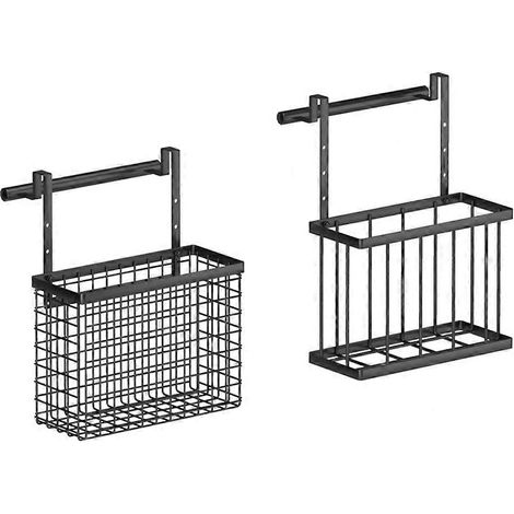 Lot de 2 organisateurs de porte de placard avec barre porte-serviettes (1/5)
