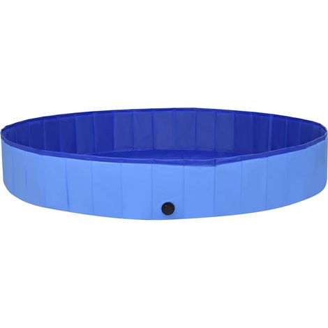 Piscine pliable pour chiens Bleu 300x40 cm PVC (1/5)