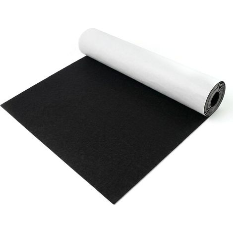 Feutrine Autocollante Noire 40×220 cm, 1 mm Patins pour Meubles en Feutre Autocollants, Patin Chaise à Découper, Protection Pied de Chaise et Table, Anti-Rayures et Réduction du Bruit (1/5)