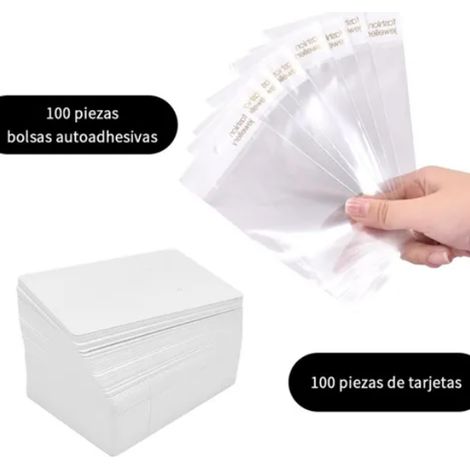 9. Aucun échantillon requis pour le traitement) Carte à bijoux vierge 69cm, carte blanche en papier kraft, emballage pour colliers, boucles d'oreilles, pinces à cheveux, pendentifs, 100 cartes + 100 s (1/3)