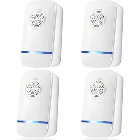 Ultrason Souris, Répulsif Ultrasons Appareil Anti Souris, Rats, Rongeurs, Loirs Anti Rongeur (4 unités) (1/4)