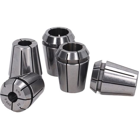 Jeu de 5 pinces de serrage ERG25, mandrins à tarauder, accessoires d'outillage CNC, brides de machine, pinces élastiques haute précision. (1/5)