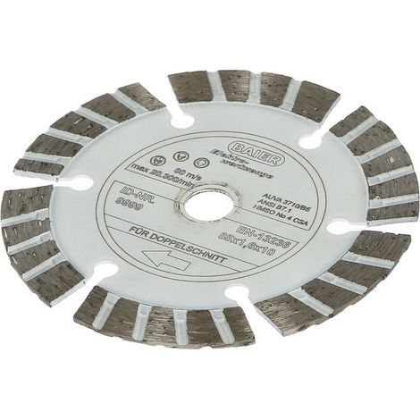 Disques à tronçonner diamantés Ø 85 mm pour matériaux tendres à mi-durs (1/2)
