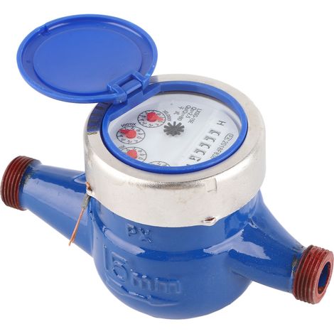 Compteur d'eau LXSG-15E 1/2 à aile rotative déportée, type sec, pour jardin et usage domestique (1/5)