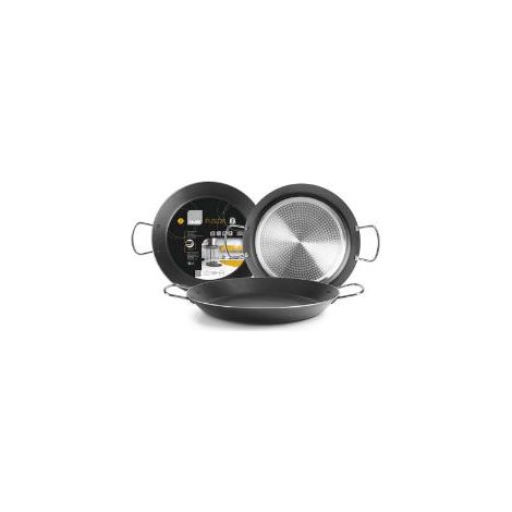 FPLUS paellera fusion 30 cms. 4 raciones , Paellera Fusión. Aluminio para Inducción y Vitro. Libre de PFOA.
