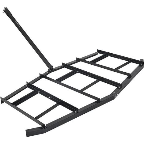 Herse Traînée Niveleuse Remorquable 2150 mm Acier Q235 Râteau Niveleur Barres Réglables pour Allée Gravier Jardin VTT UTV (1/5)