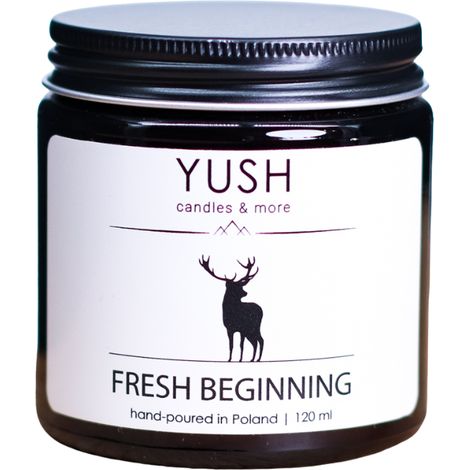 Frischer Anfang – Wildblumen-Sojakerze (100 % Sojawachs) – yush – 120 ml (1/5)
