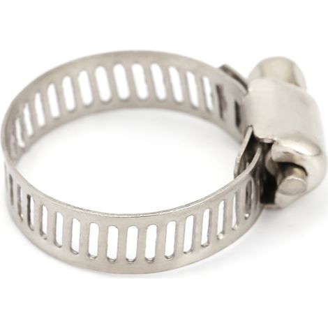 Verstellbare Schlauchschellen mit Schraubverschluss, Edelstahl-Wasserrohrklemme (16 mm–25 mm) (1/5)