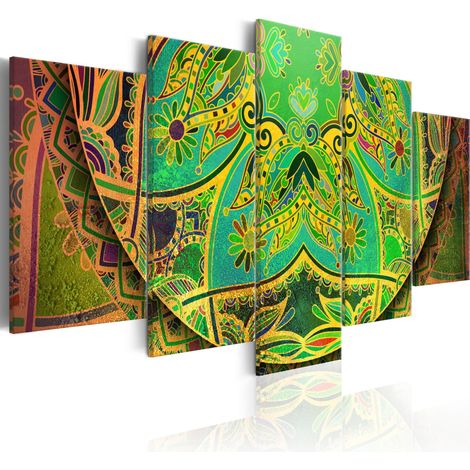 Quadro - Mandala: Green Energy - 200x100 (1/4)
