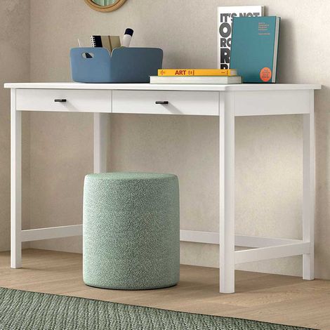 Bureau Forrest - 120x60x77cm - avec deux tiroirs - bois de hêtre (1/5)