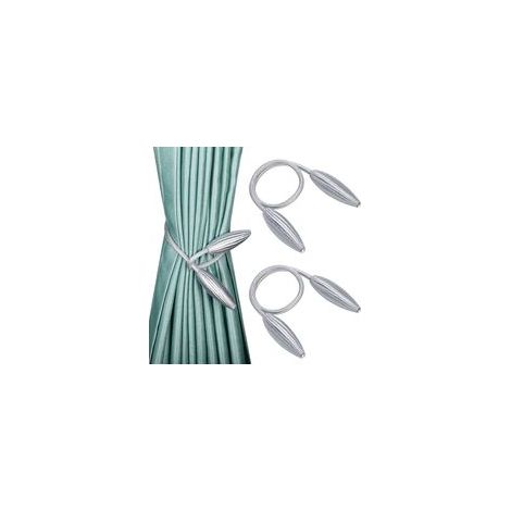 Lot de 2 embrasses à rideaux modernes en corde, sans perçage, pour fenêtres de bureau, maison ou hôtel.