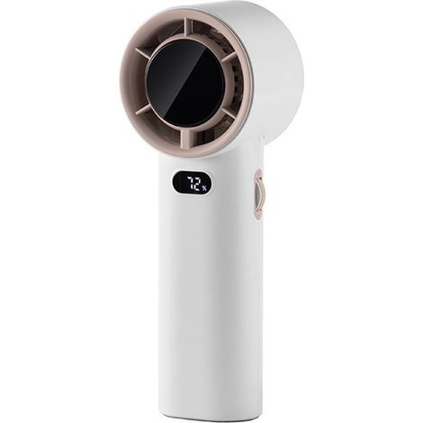 Ventilateur portable mini haute vitesse avec affichage LED, rechargeable via USB, 100 vitesses réglables, léger et compact (1/5)