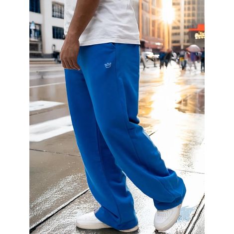 Pantalones deportivos holgados azul oscuro para hombre Jigga Wear Simple Crown XL (1/5)