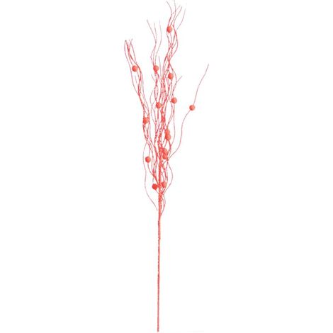 (1 pièce) (Rouge 1) Barbe de dragon en mousse or et argent, décoration pour sapin de Noël ou salle de mariage, 43 cm, mousse + fil de fer (1/3)