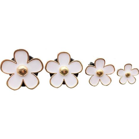 (Blanc,1,8/2,3/3 / 3,3 cm)de Marguerite,ACTOYS 8 Clips de Ventilation de FleurMarguerite Décoration,Accessoire Voiture Femme Interieur,émettraUn Parfum Agréable (1/4)