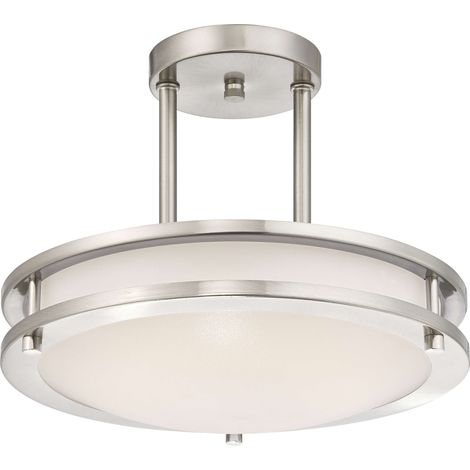 Dimmable LED flush mount ceiling light 30cm – Warm white 3000K – 15W integrated LED – For indoor use in hard to reach places – Westinghouse (1/3)