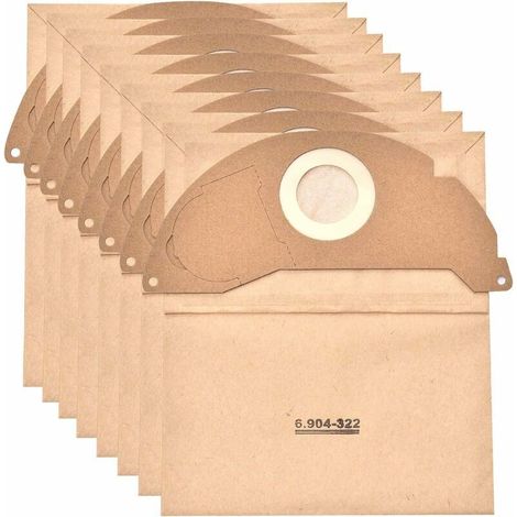8-piece 6.904-322.0 Vacuum cleaner bag for Kärcher (1/4)