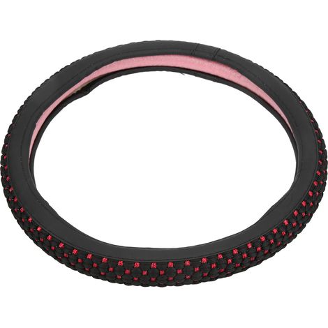 Volant Universel 15 Pouces, Housse Anti-Dérapant Protection Volant Auto Accessoire Intérieur Noir (1/5)