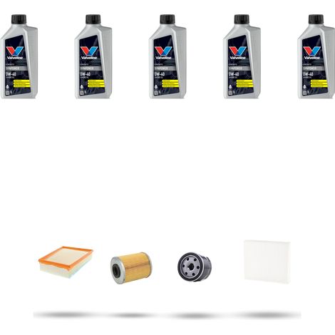 Kit tagliando 4 FILTRI e 5L OLIO compatibile con Renault Scenic II / Grand Scenic 1.9 Dci 85kw Dal 2006 (1/5)