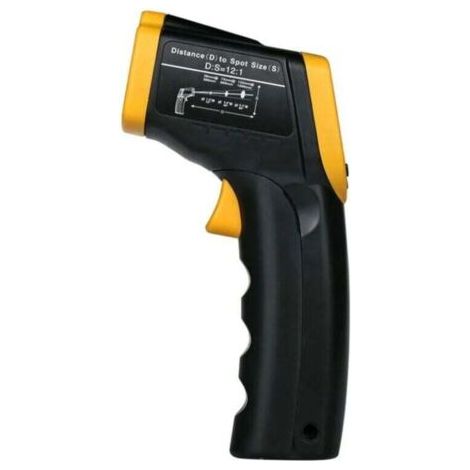 QORVA-Thermomètre infrarouge Temperature Laser Sans Contact Pistolet Temperature LCD (-50°C380°C) Tenue Maison Industrie Cuisine (1/4)