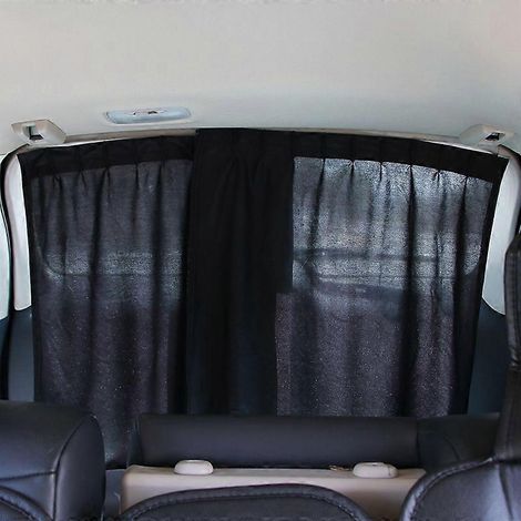Rideaux de voiture, pare-soleil de fenêtre, protection UV, lambrequins de confidentialité pour vitres latérales, pare-soleil universel pour pare-brise, noir B (1/5)