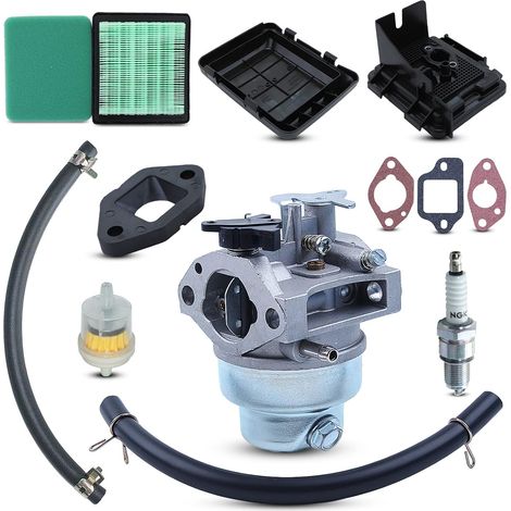 Carburateur avec kit de joints pour moteur Honda GCV160 GCV135 GC135 GC160 et tondeuse à gazon, avec filtre à air avec capuchon, bougie d'allumage, etc., pièces de rechange et accessoires pour tondeus (1/5)