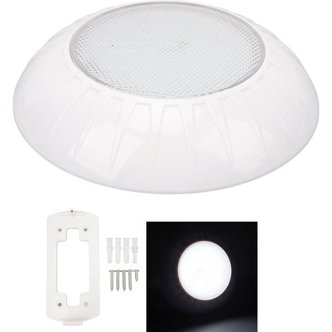 Lampe de piscine LED submersible étanche IP68, fixation murale, blanche-AquaForge