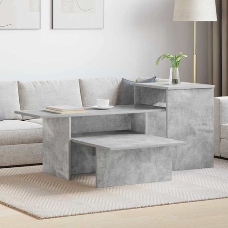 Konsolentisch Beton Grau 91,5 x 35 x 38,5 cm Holzwerkstoff