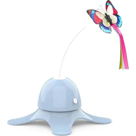 Jouets pour chats électriques, papillons auto-stimulants, anti-éclaboussures, bâtonnets de stimulation, papillons remplaçables, accessoires inclus (1/5)