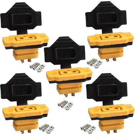 Pack of 5 XT60BE-F Flush-Mount Connectors with Rubber Cap and Screws for XT-60 2-Pin Lipo Batteries