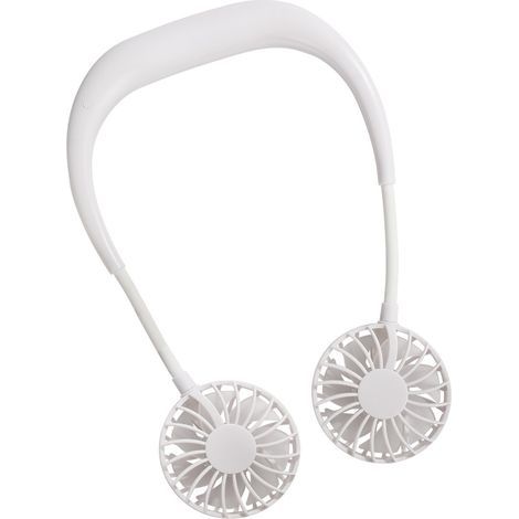 Ventilateur portable mains libres à porter autour du cou, double ventilateur rechargeable USB, mini climatiseur/rafraîchisseur d'air pour chambre (1/5)
