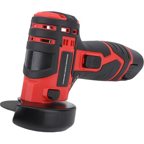 Meuleuse d'angle miniature 12 V avec brosse intégrée, 12 000 tr/min, pour le polissage et la découpe, idéale pour la maison. Prise UE 110-240 V, batterie 2 000 mAh. (1/5)