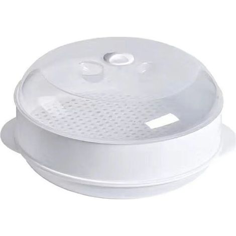 Cuiseur vapeur pour micro-ondes, cuiseur vapeur de cuisine, casserole, ustensiles de cuisson vapeur, cuisine saine, rapide, entretoises avec trous ronds (1/5)