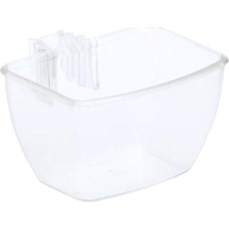 Comedero rectangular para huevos - Comedero para loros y otras aves (1/3)