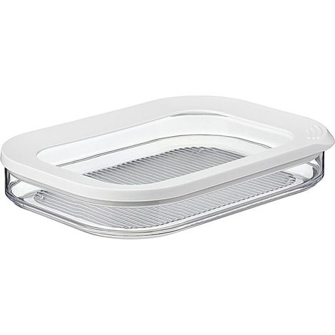 Boîte à charcuterie 1 étages – Blanc – boîte de rangement frigo pour charcuterie - boîtes de conservation séparées – passe au lave-vaisselle (1/5)