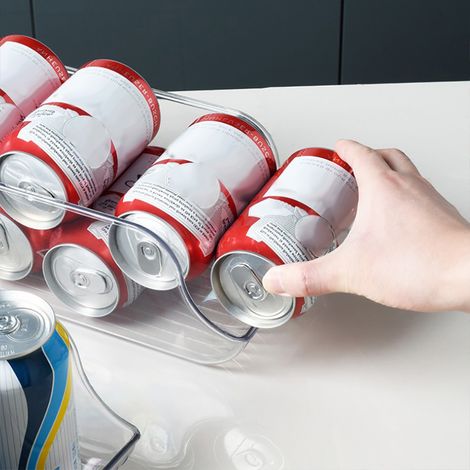 Set mit 3 Dosenhaltern für Kühlschrank, Getränkeorganizer, Küchenschrank-Aufbewahrungsregal, Getränkehalter. (1/5)