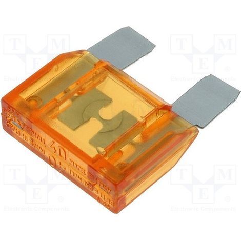 Fusible plat pour voiture 40amp 32v 29mm Couleur Orange Amfma-40a