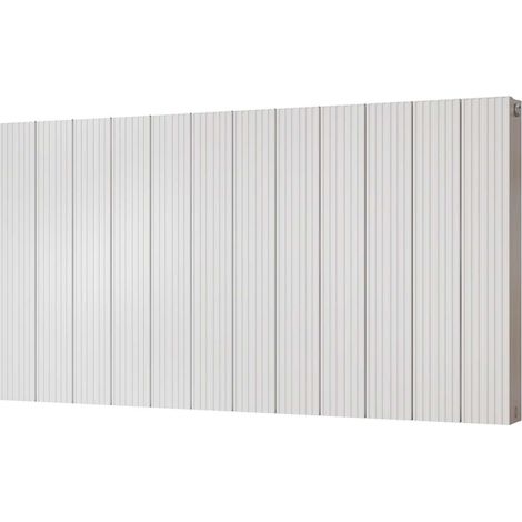 Thetford - White Horizontal Radiator Double Panel H600mm x W1124mm Grooved