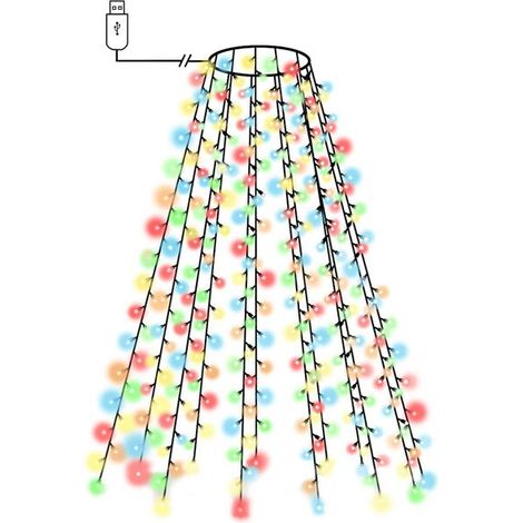 Guirlande lumineuse pour sapin de Noël, 150 LED colorées, 150 cm (1/5)